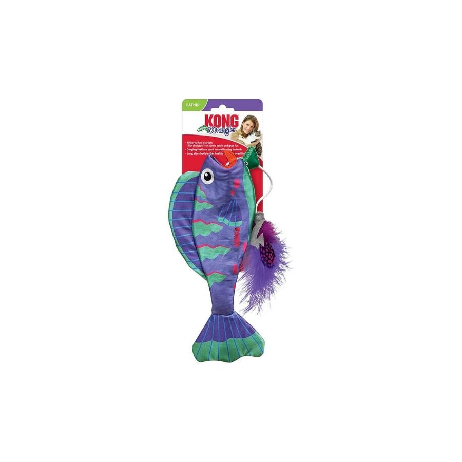 Kong Wrangler Balık Peluş Kedi Oyuncağı | SRC: Barcode: 0035585517063